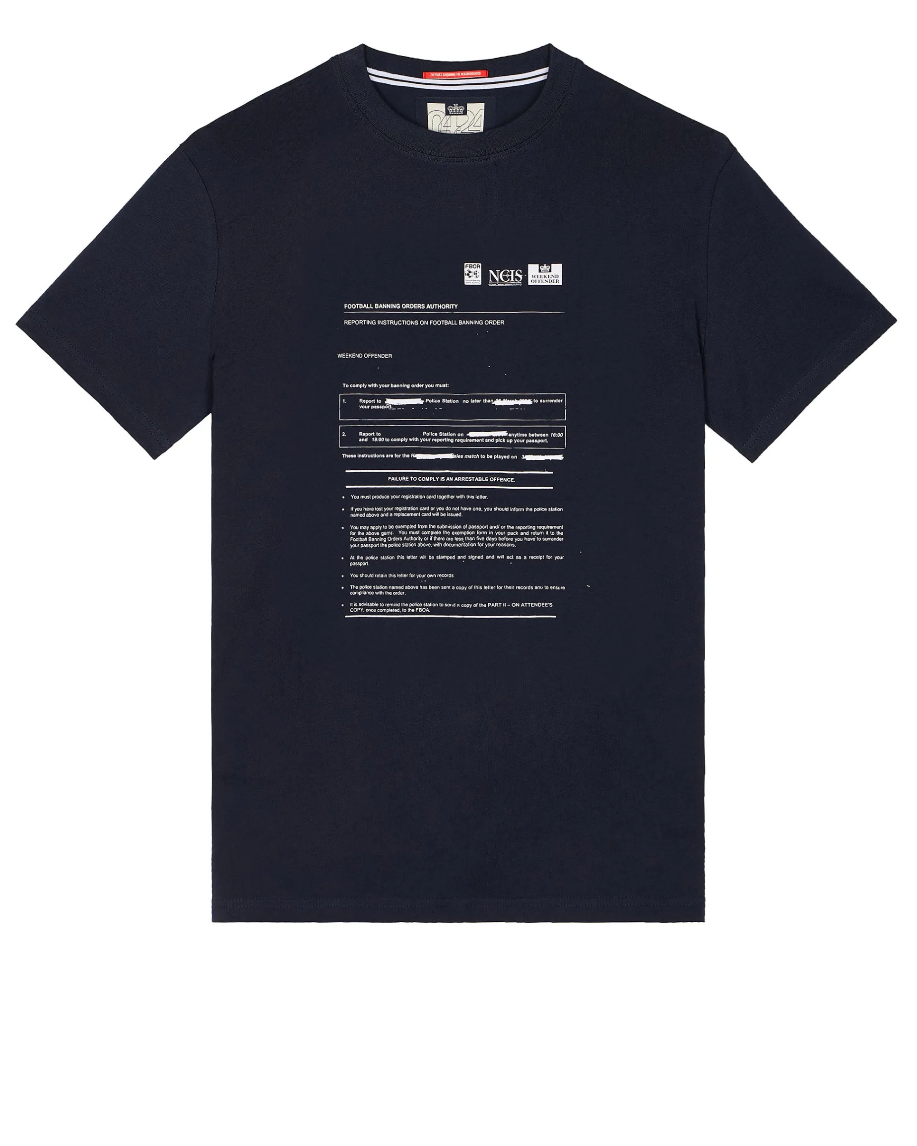 Banning Order Graphic T-Shirt Navy