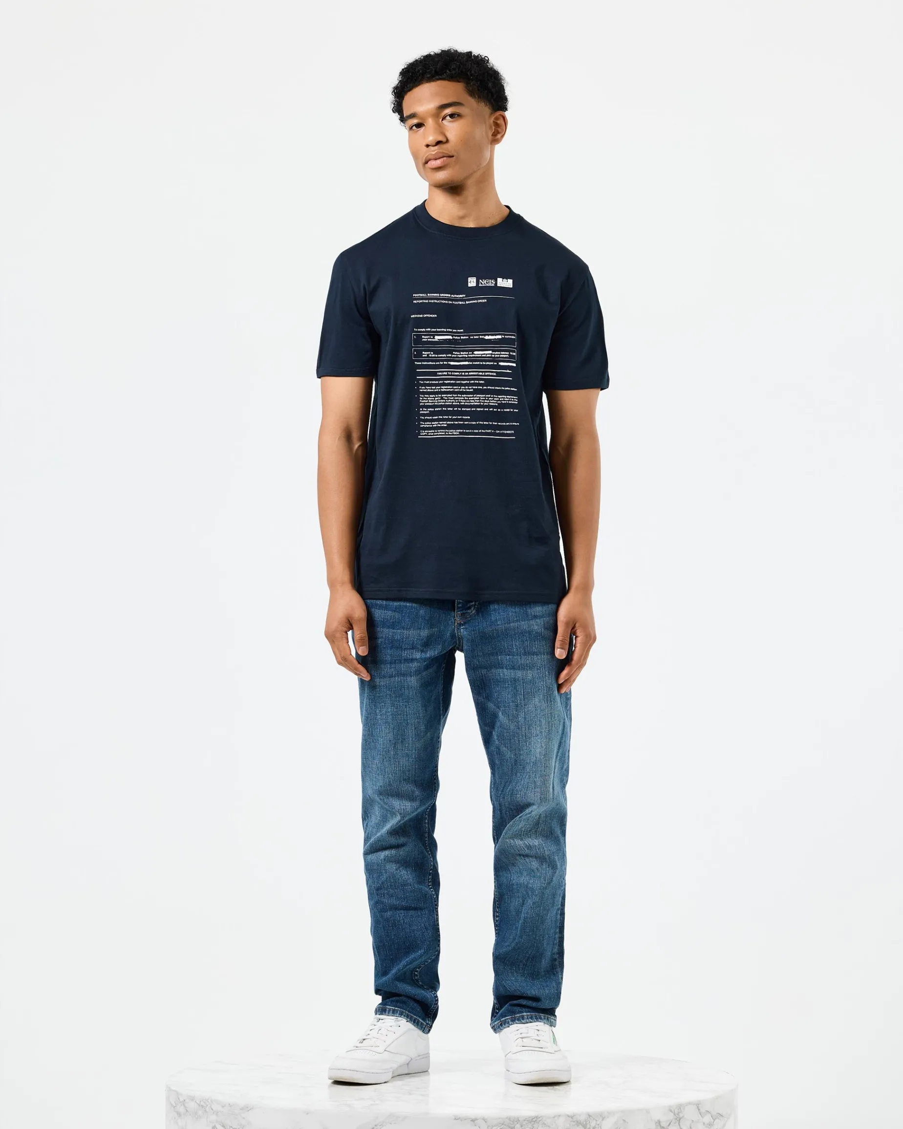 Banning Order Graphic T-Shirt Navy