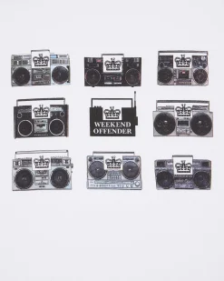 Boombox Graphic T-Shirt White