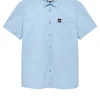 Borak Short Sleeve Shirt Ocean Wave Blue