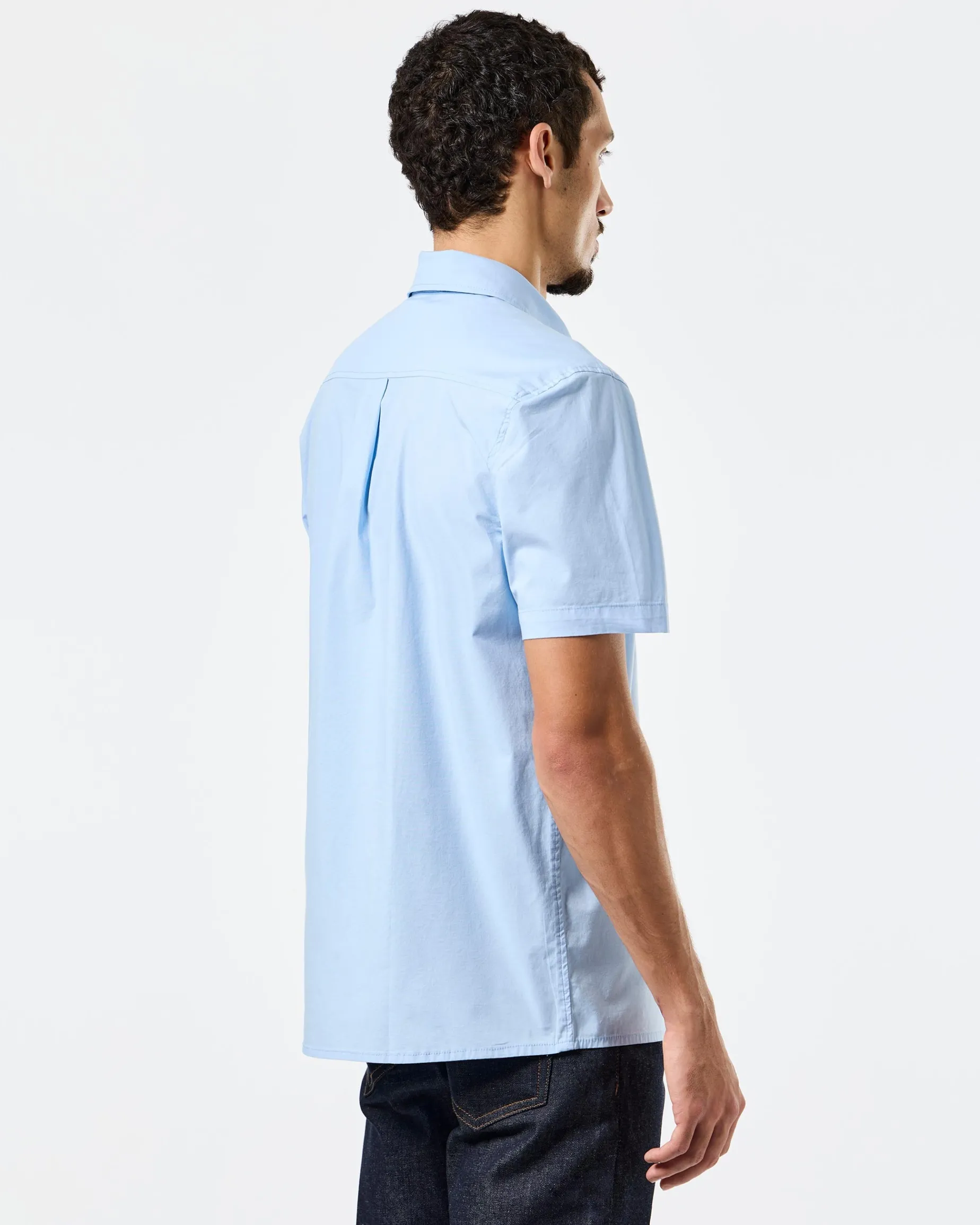 Borak Short Sleeve Shirt Ocean Wave Blue