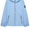 Campania Check Windbreaker Jacket Sea Marine Blue