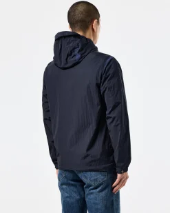Campania Check Windbreaker Jacket Navy