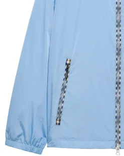 Campania Check Windbreaker Jacket Sea Marine Blue
