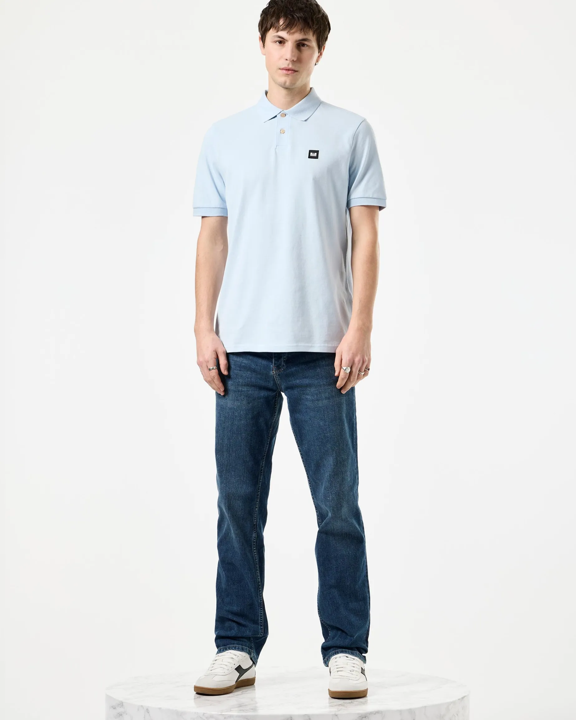 Caneiros Polo Shirt Ocean Wave Blue