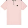 Costa Polo Shirt Pale Blush Pink/Mid House Check