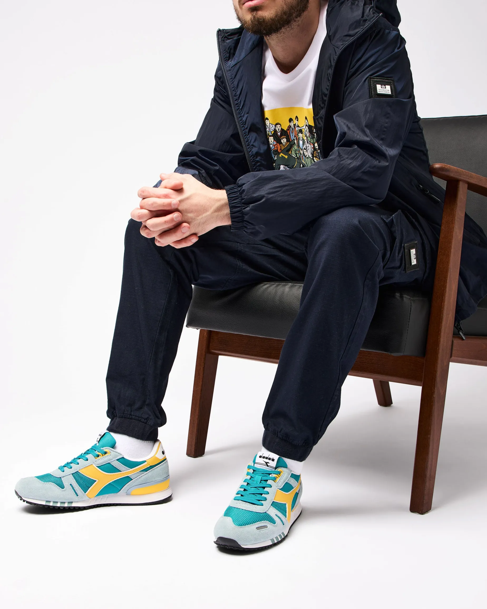 Diadora Titan Trainers Sky/Blue Lake