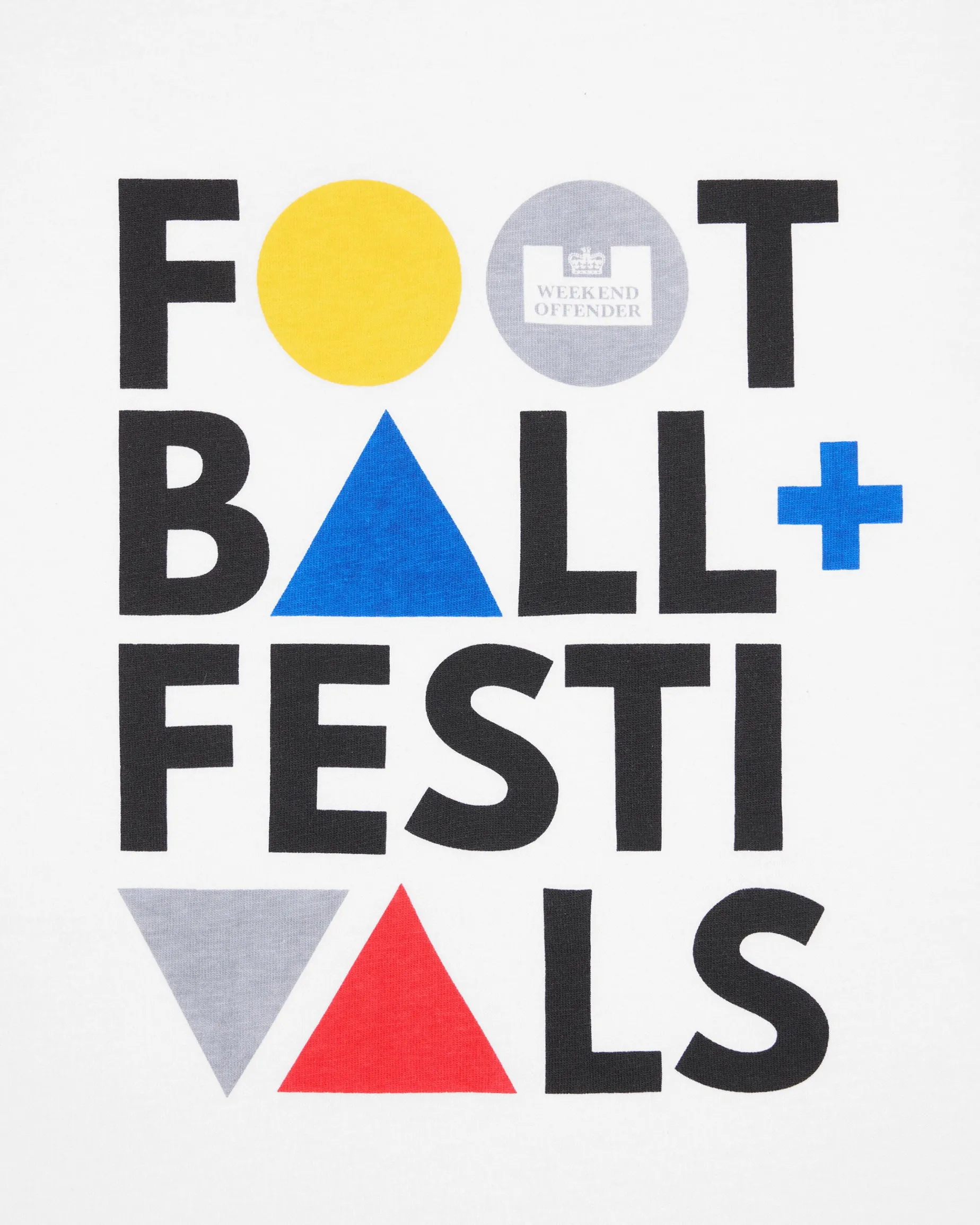 Football + Festivals Graphic T-Shirt White