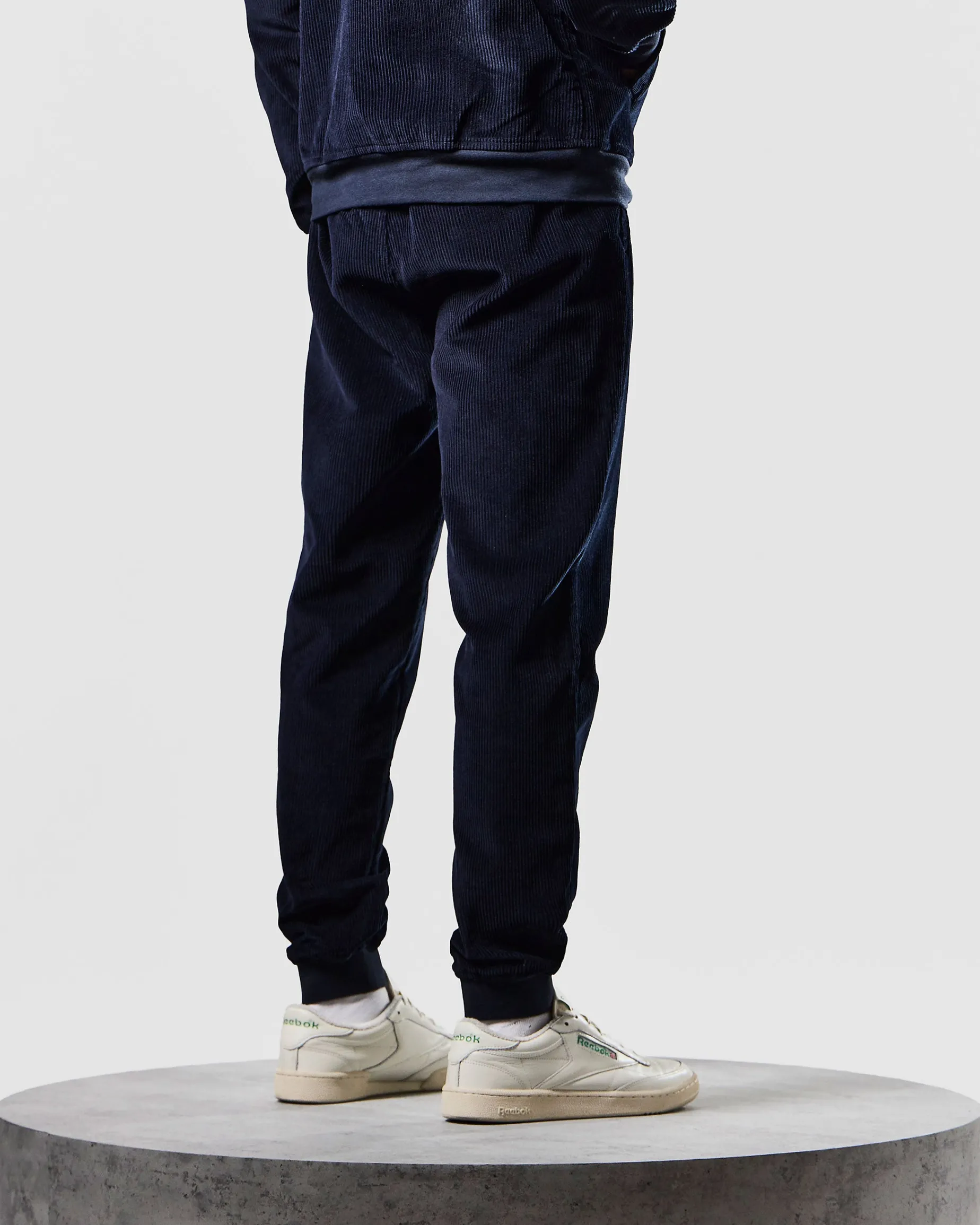 Hemsley Cord Track Bottoms Navy