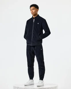 Hemsley Cord Track Top Navy