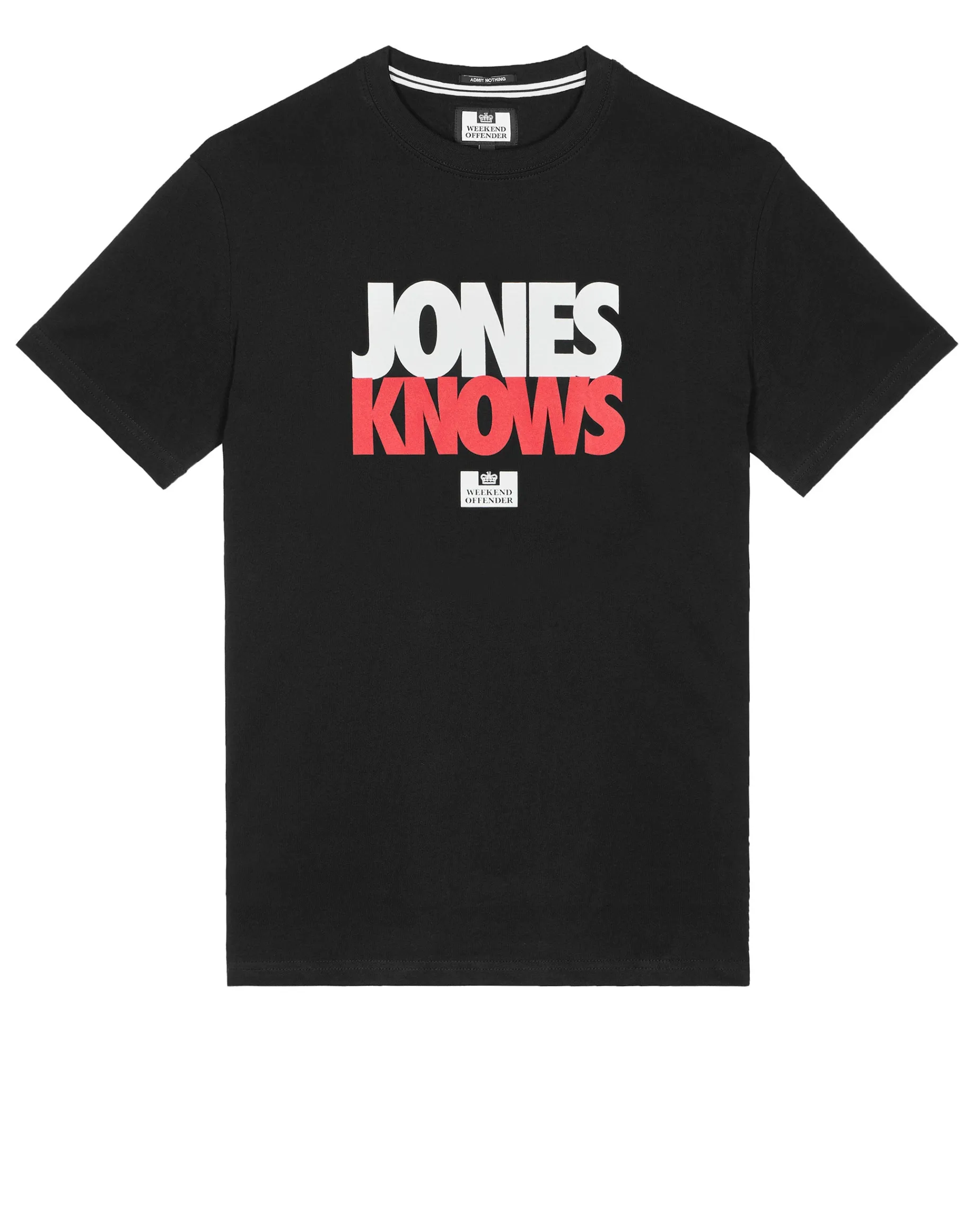 Jones Knows Graphic T-Shirt Black