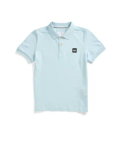 Kids Caneiros Polo Shirt Ocean Wave Blue