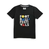Kids Football + Festivals Graphic T-Shirt Black