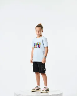 Kids Hallelujah Graphic T-Shirt Ocean Wave Blue