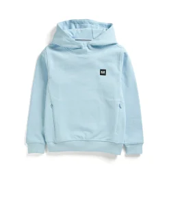 Kids Ribbe Hoodie Ocean Wave Blue