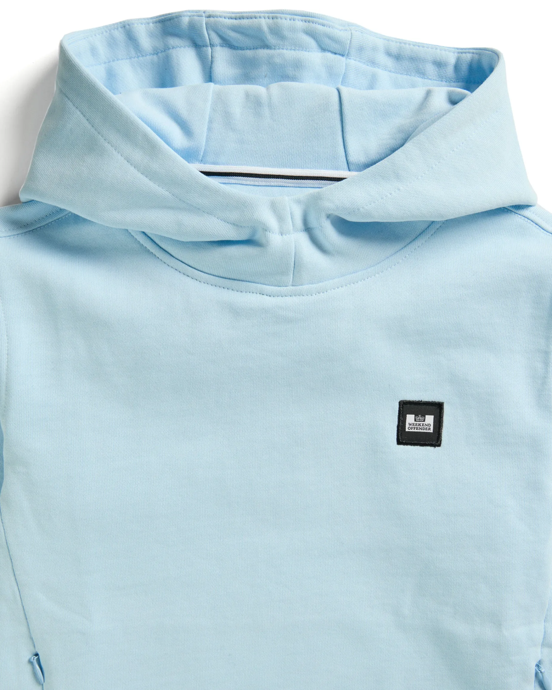 Kids Ribbe Hoodie Ocean Wave Blue
