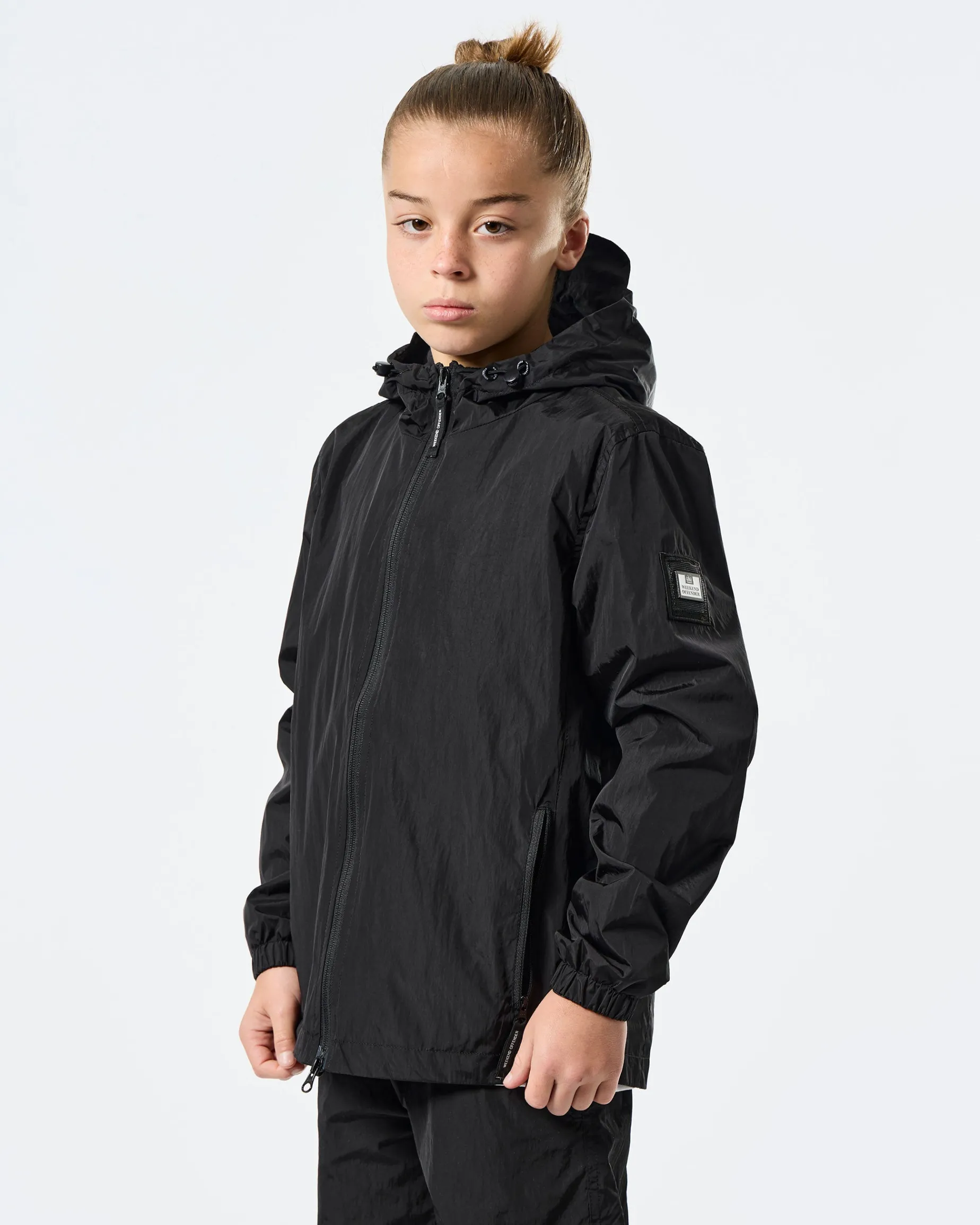 Kids Technician Mesh Lined Jacket Black