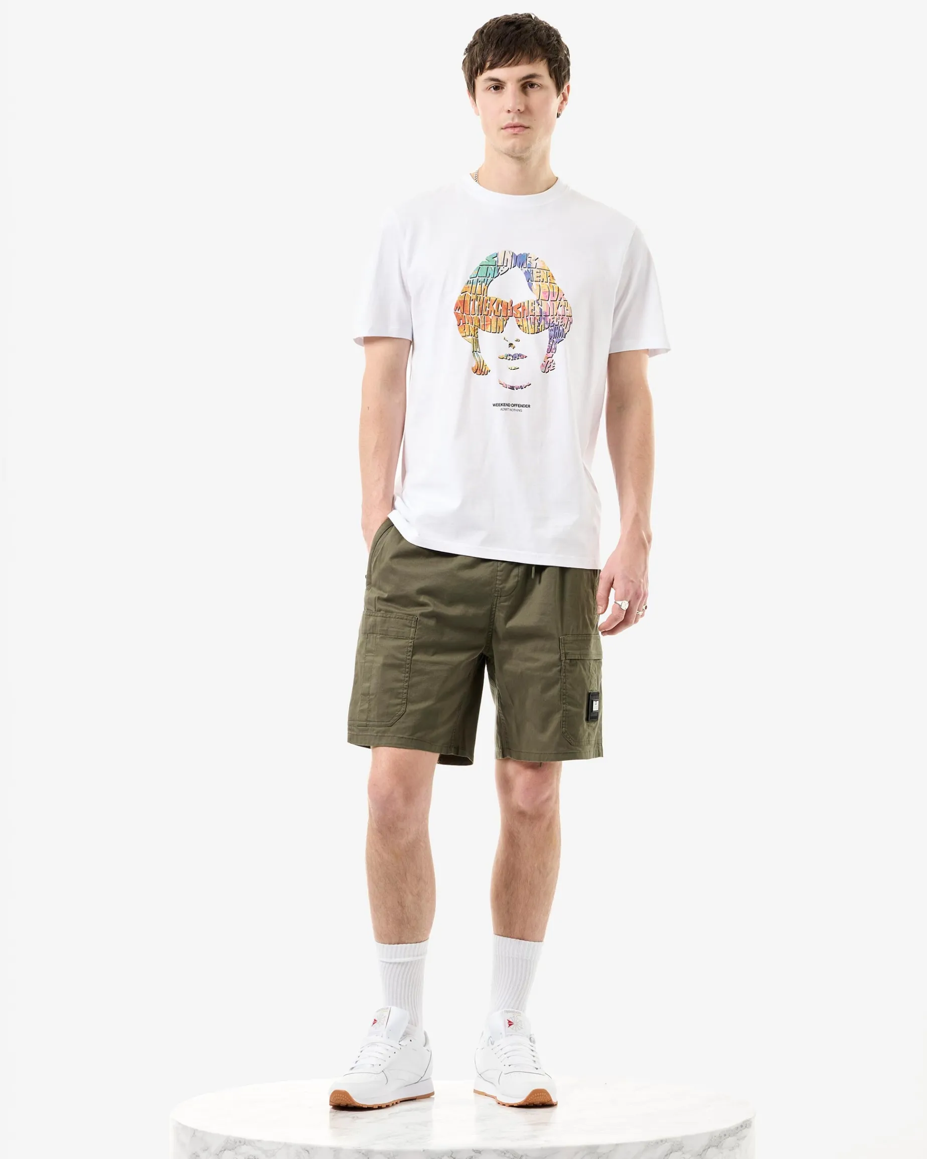 Kinky Afro Graphic T-Shirt White