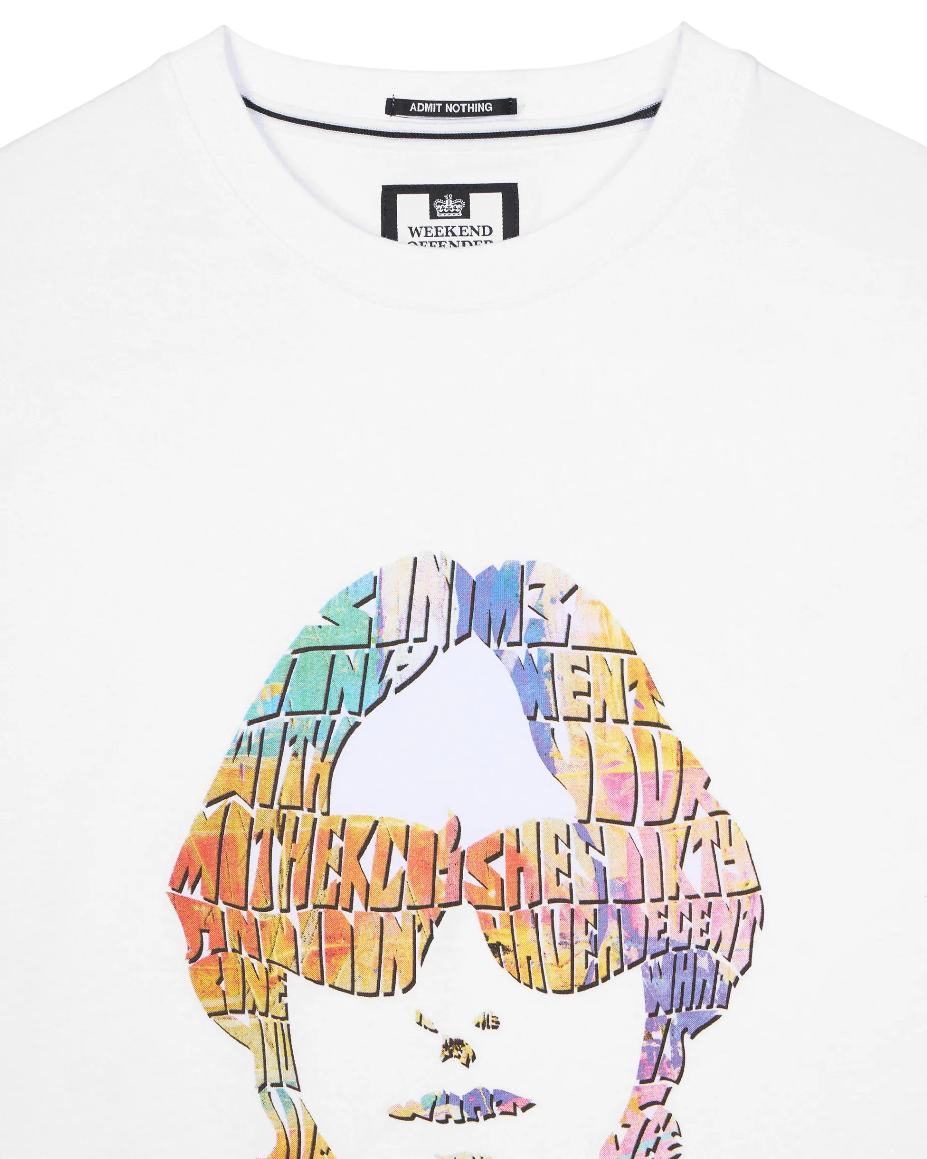 Kinky Afro Graphic T-Shirt White