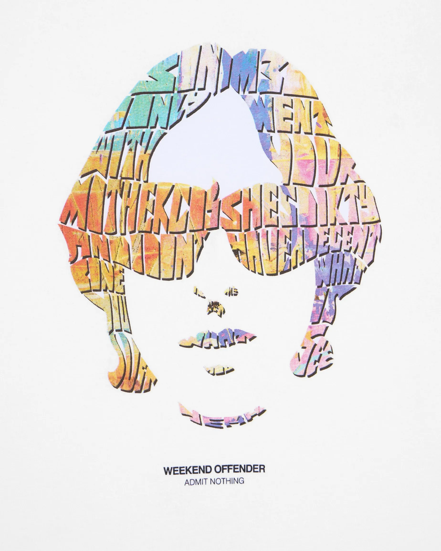 Kinky Afro Graphic T-Shirt White