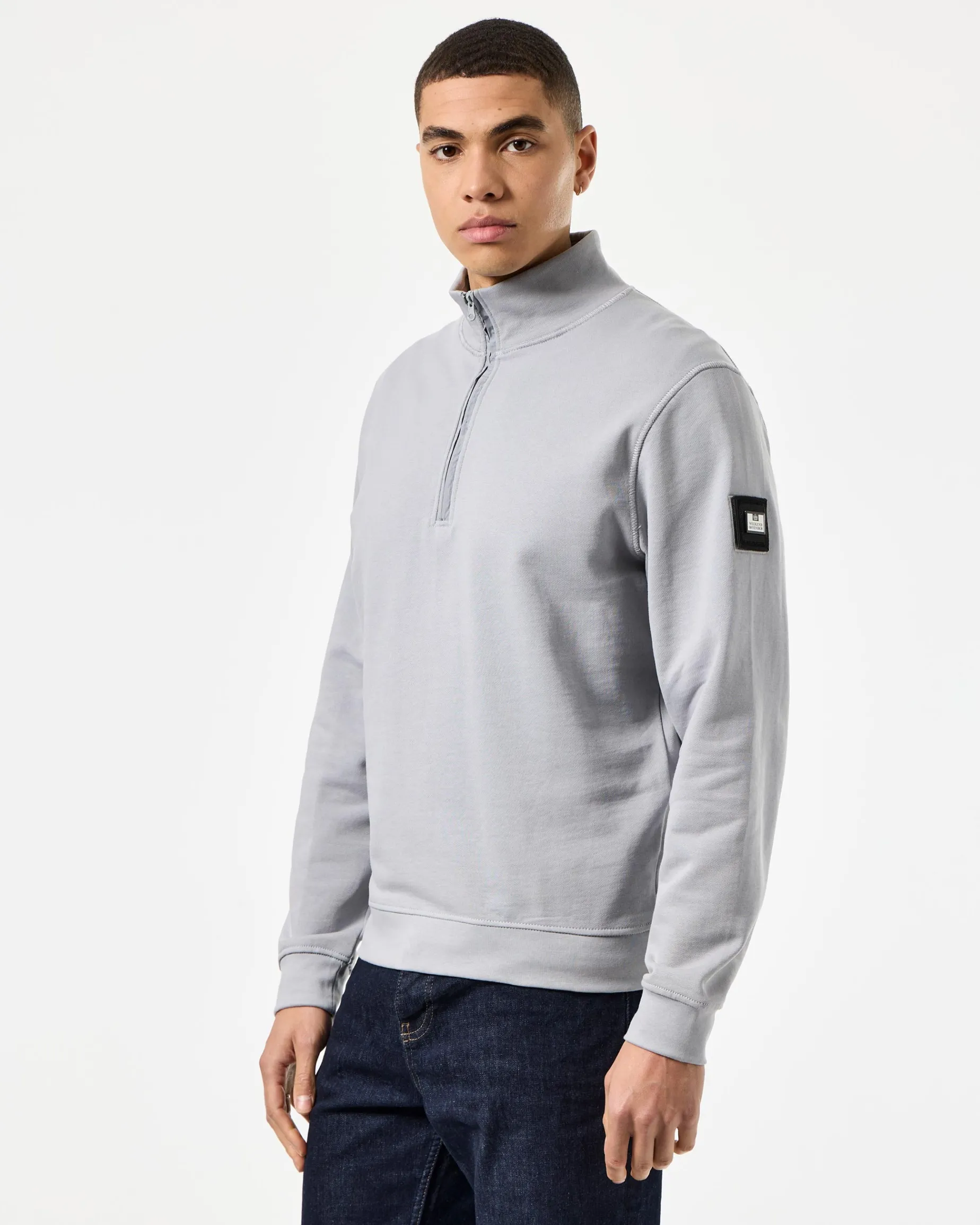 Kraviz Quarter Zip Sweatshirt Smokey Grey