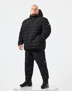 La Gaurdia Puffer Jacket Black - Plus Size