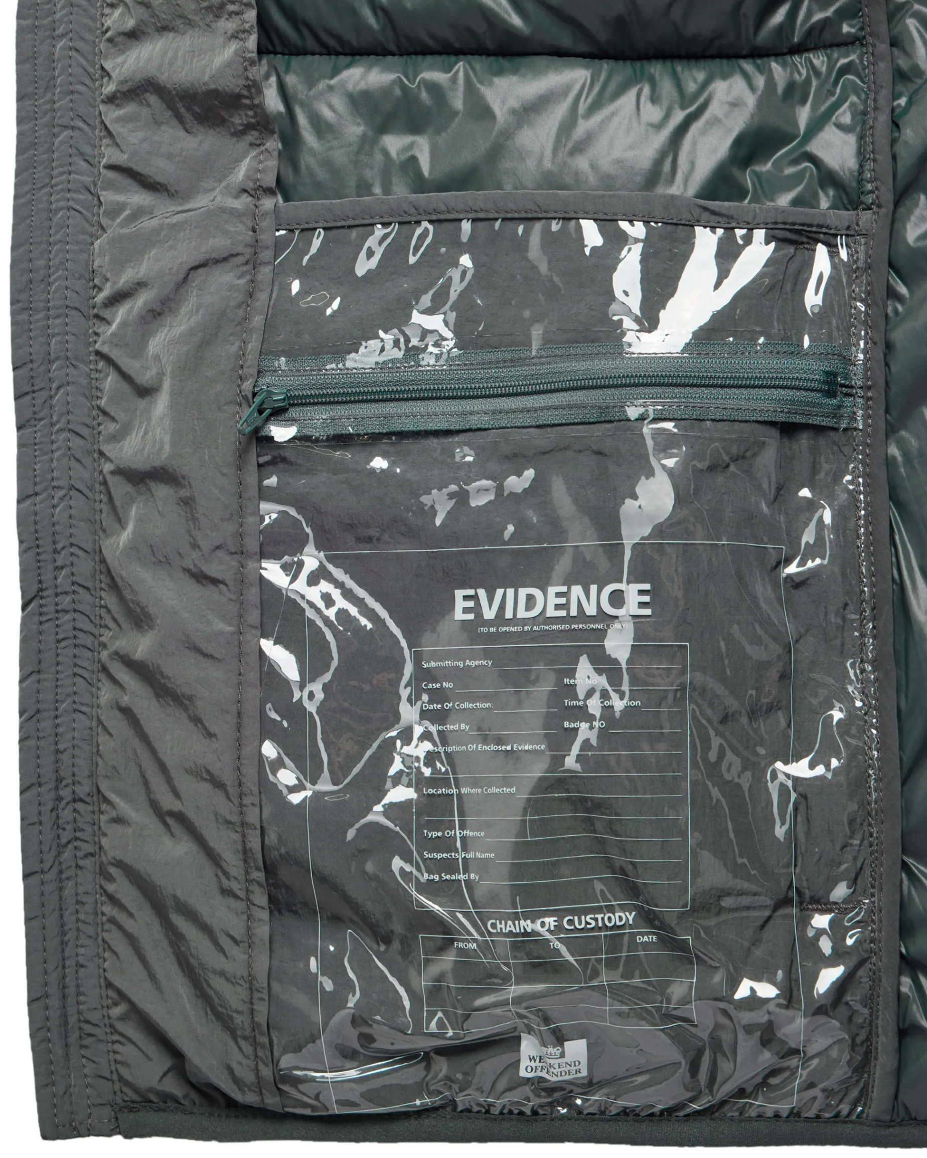La Guardia Padded Jacket Zinc