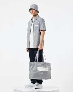 La Mina Tote Bag Ticking Stripe
