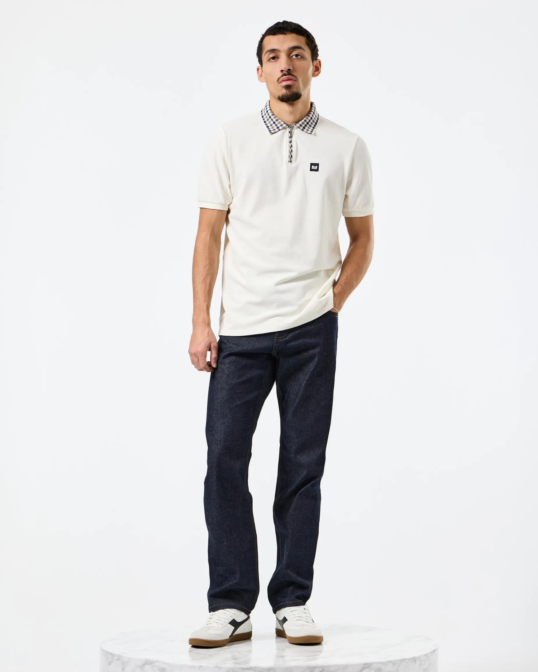 Lachine Polo Shirt Ghost/Mid House Check