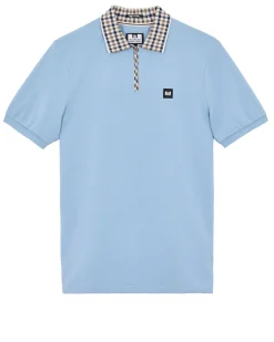 Lachine Polo Shirt Sea Marine Blue/Mid House Check