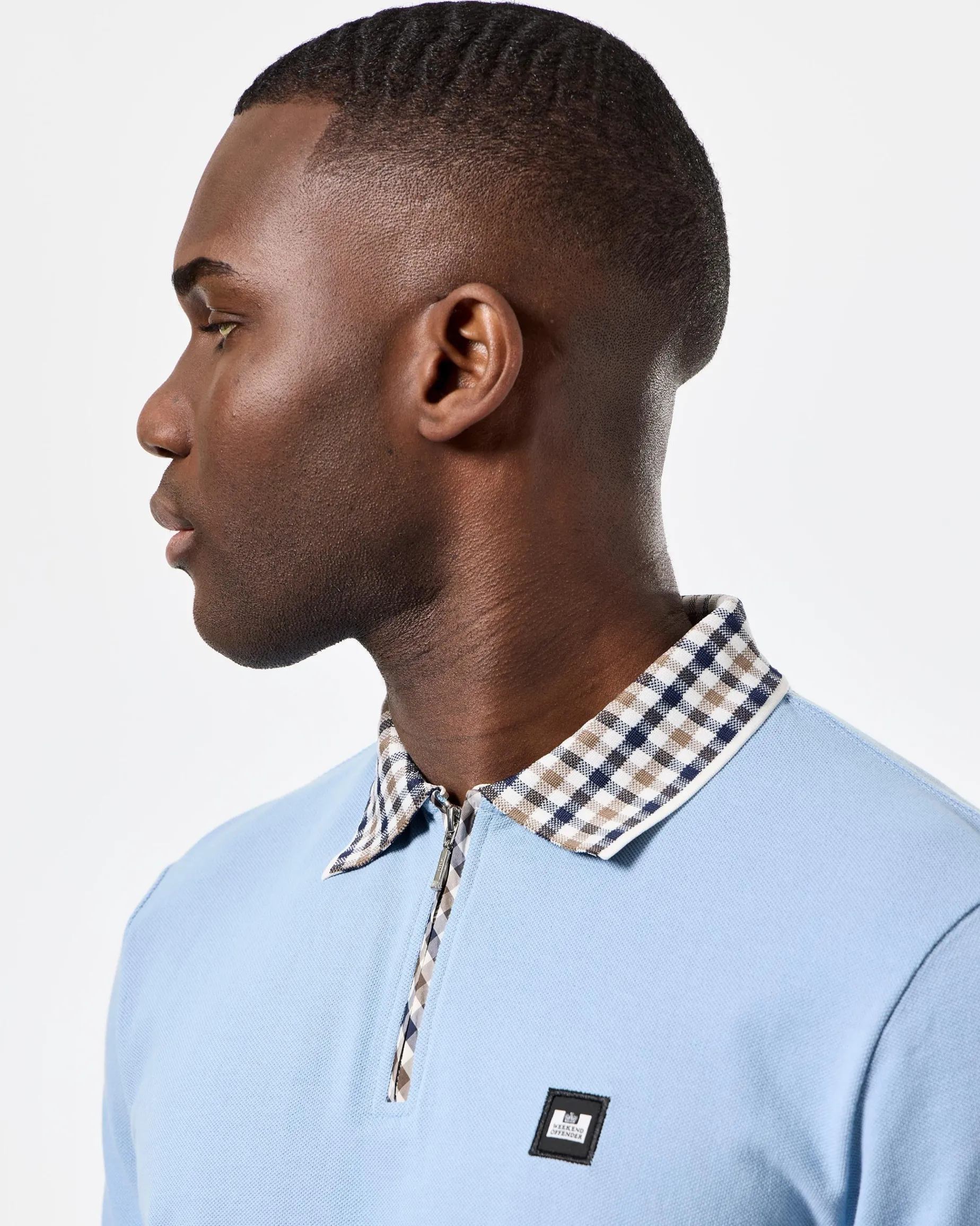 Lachine Polo Shirt Sea Marine Blue/Mid House Check