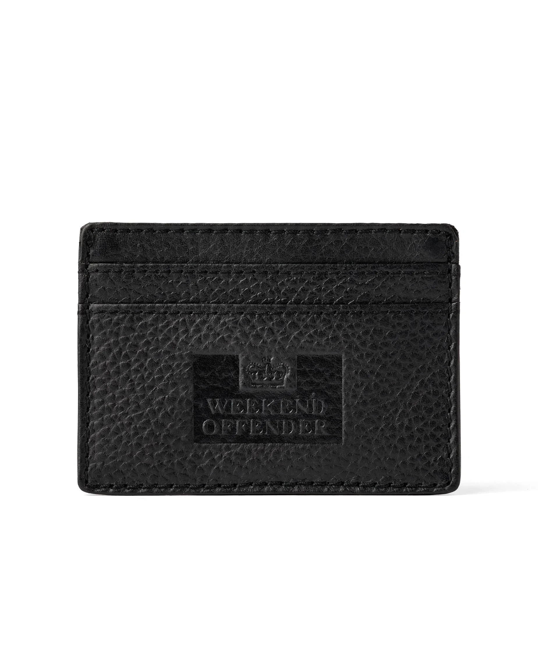 Leather Card Holder With Gift Box Black