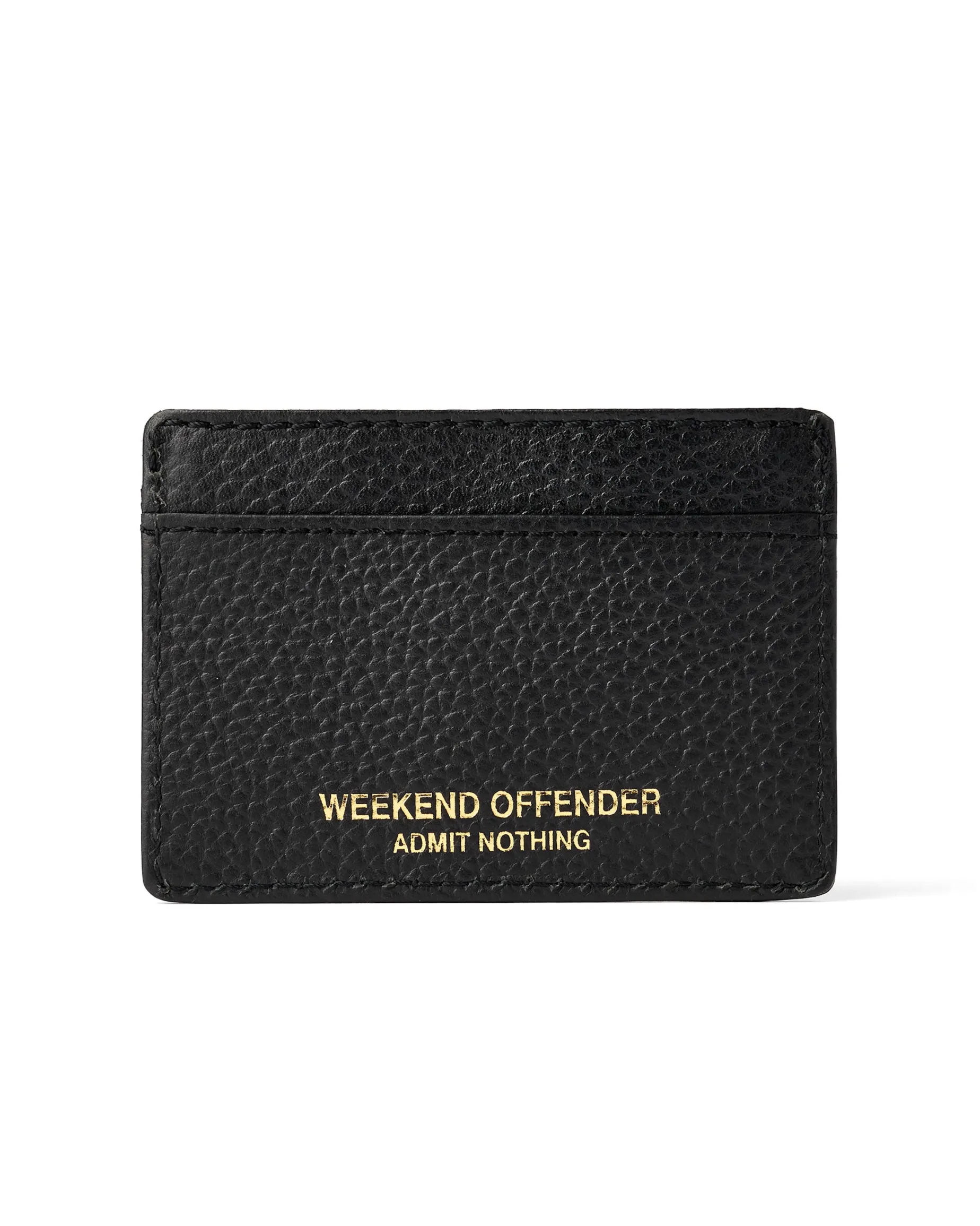 Leather Card Holder With Gift Box Black