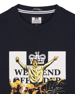 Leo Gregory Graphic T-Shirt Navy