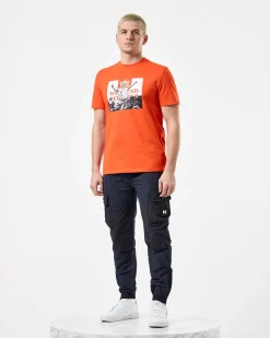 Leo Gregory Mono Graphic T-Shirt Pure Orange