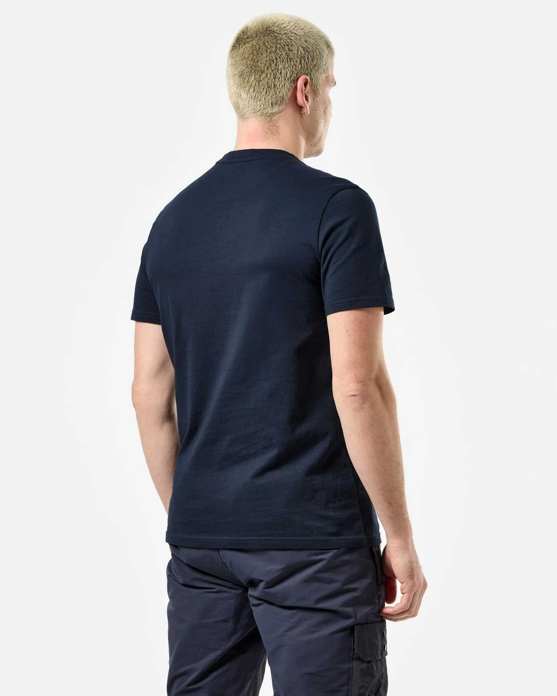Leo Gregory Mono Graphic T-Shirt Navy