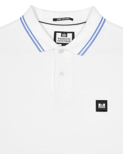 Levanto Polo Shirt White/Cornflower Blue