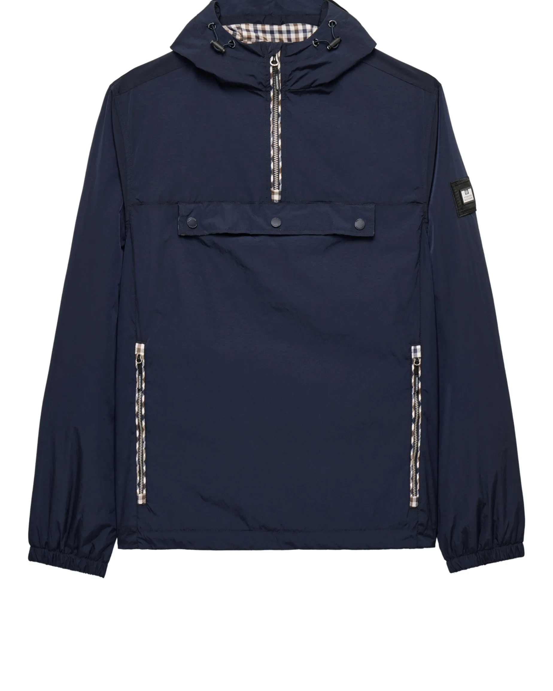 Manaus Check Over Head Jacket Navy