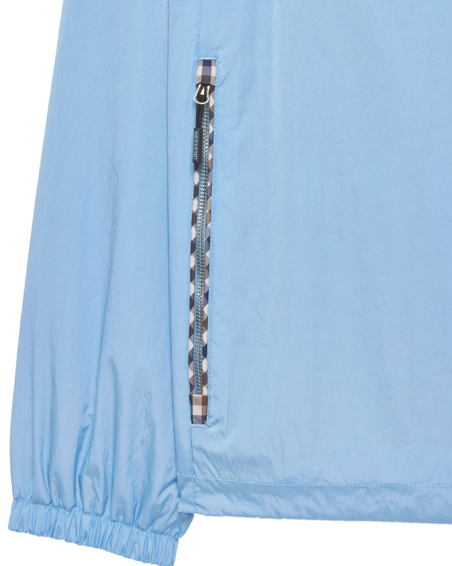 Manaus Check Over Head Jacket Sea Marine Blue