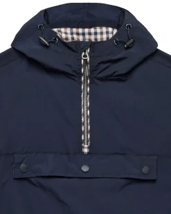 Manaus Check Over Head Jacket Navy
