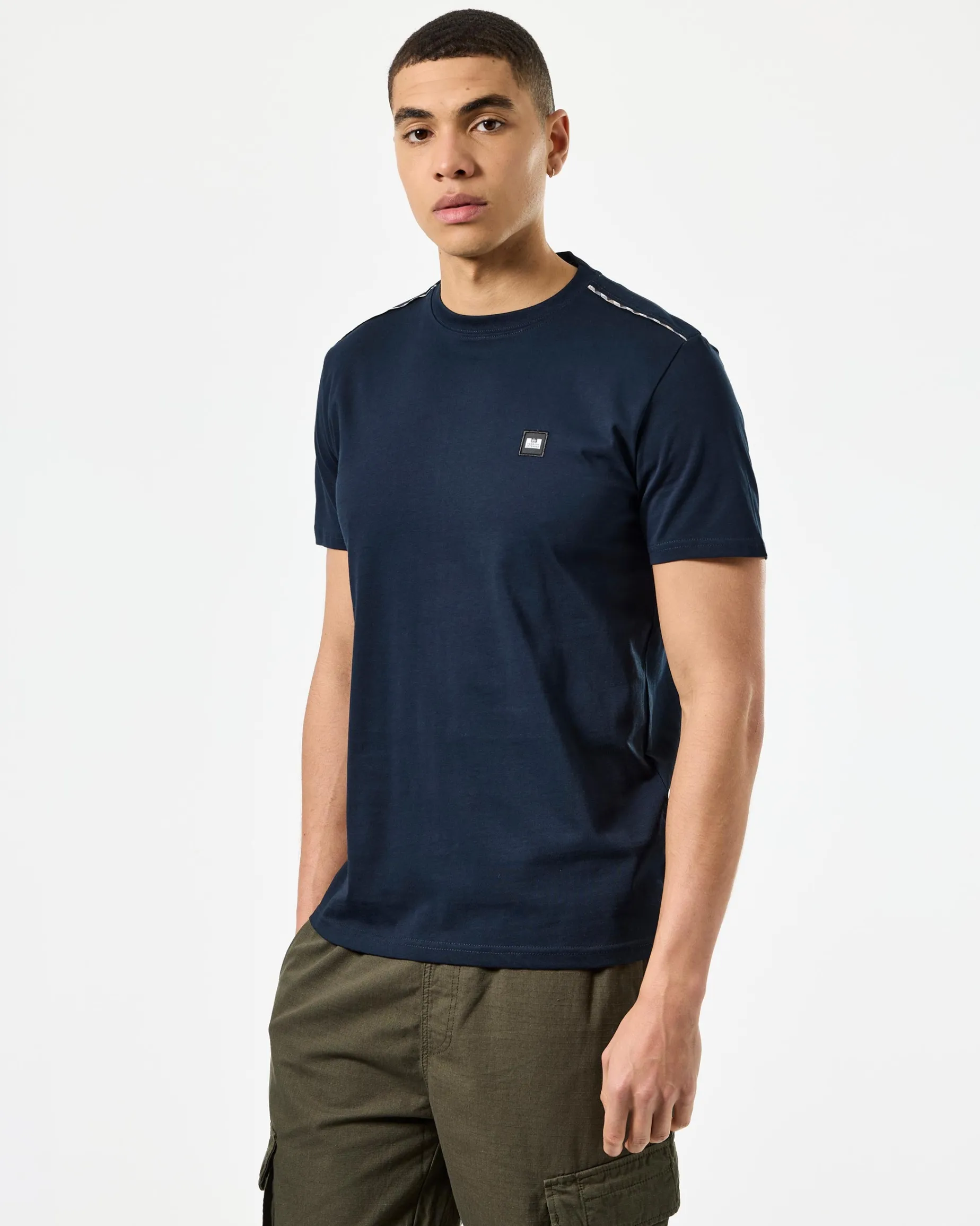 Manuel T-Shirt Navy/Mid House Check