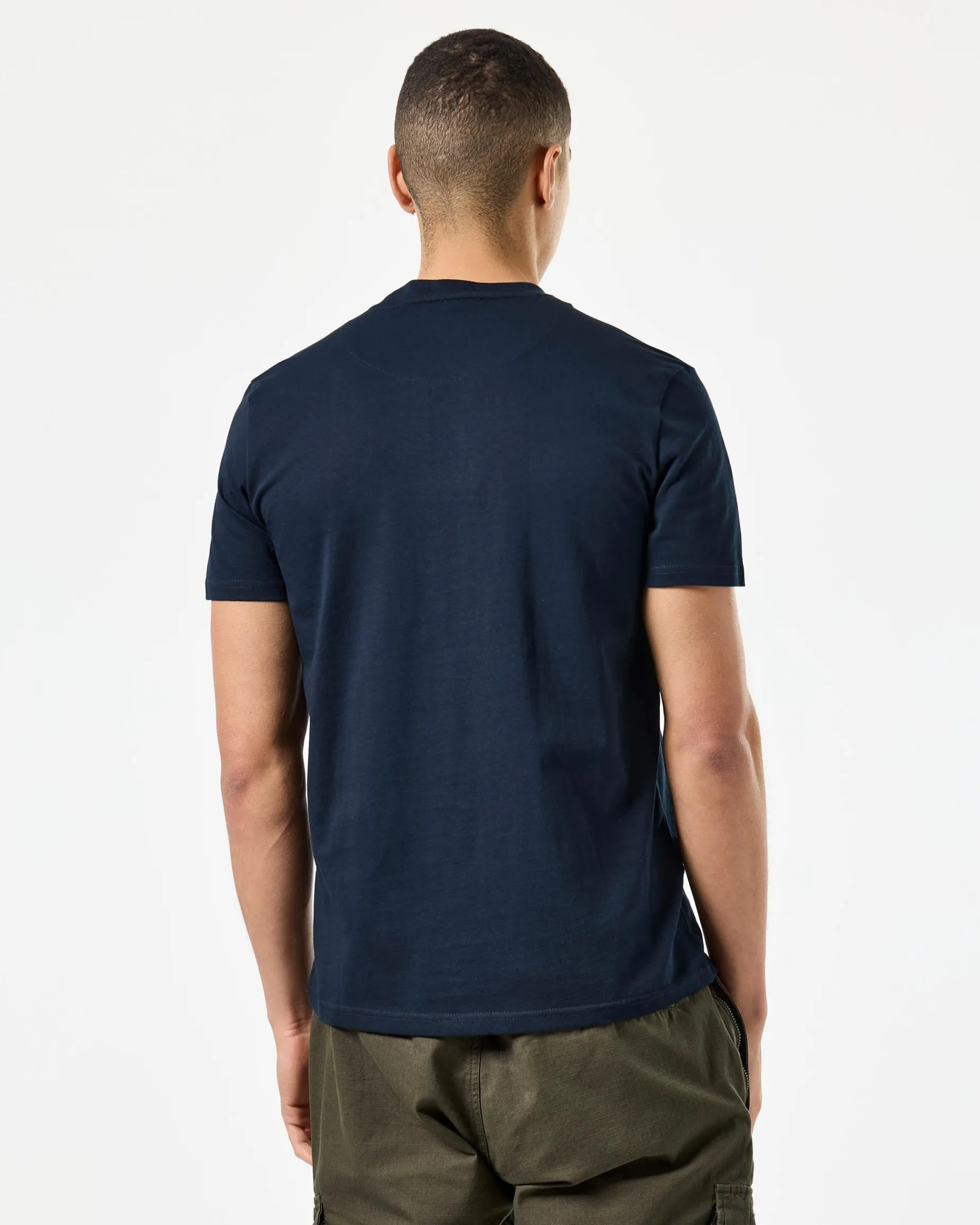 Manuel T-Shirt Navy/Mid House Check