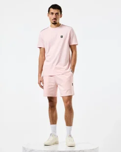 Manuel T-Shirt Pale Blush Pink/Mid House Check