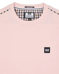 Manuel T-Shirt Pale Blush Pink/Mid House Check