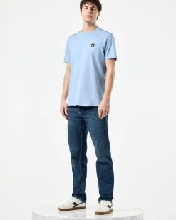 Manuel T-Shirt Sea Marine Blue/Mid House Check