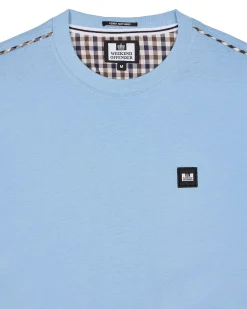 Manuel T-Shirt Sea Marine Blue/Mid House Check
