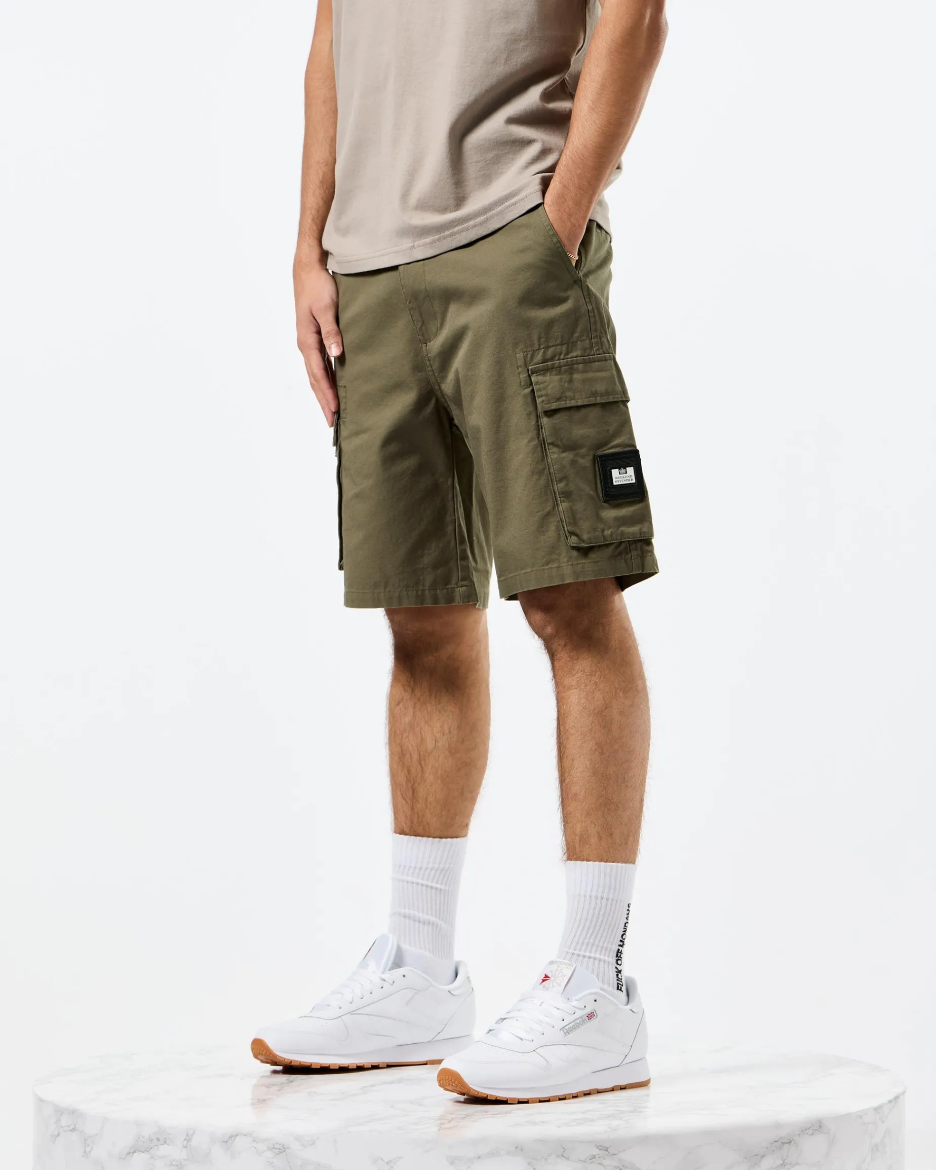 Mascia Cargo Shorts Castle Green