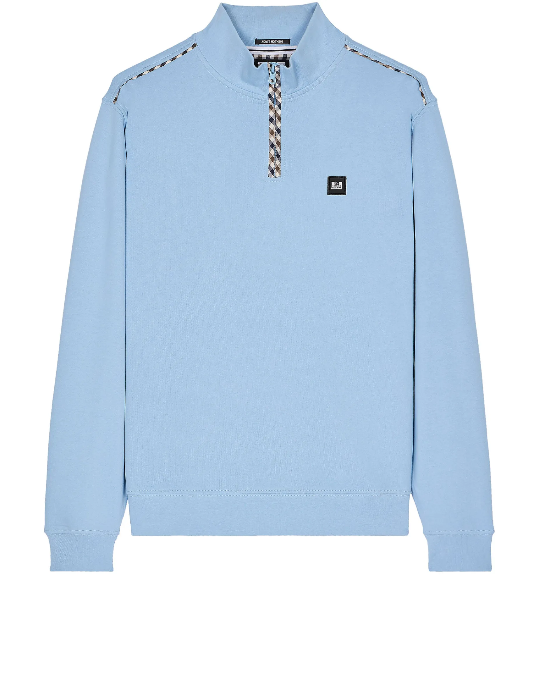 Matisa Quarter Zip Sweatshirt Sea Marine Blue/Mid House Check