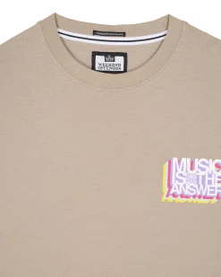 Music Is The Answer Graphic T-Shirt Bark