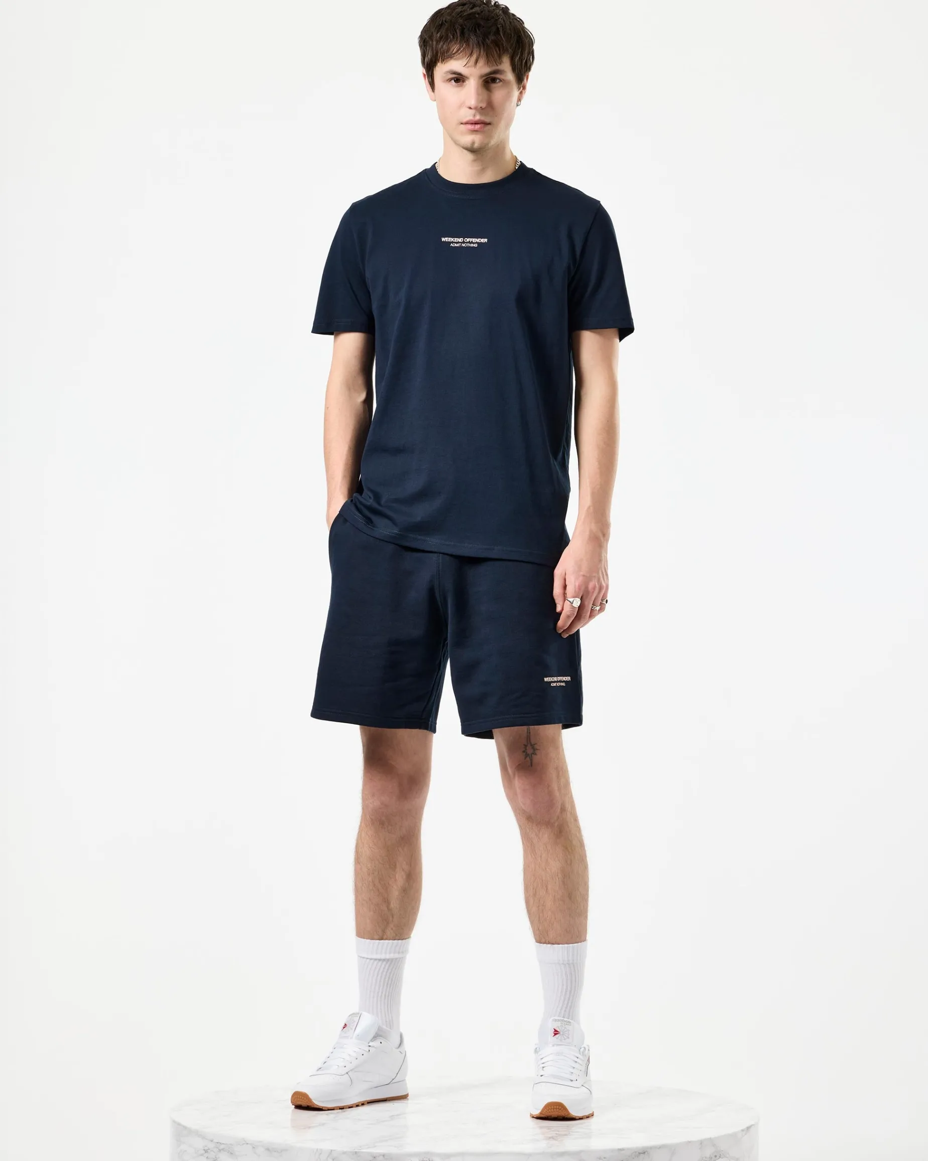 Mytros Shorts Navy/Pale Blush Pink